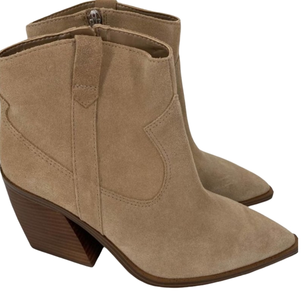 Vince Camuto Gredile Suede Western Ankle Bootie 9.5 - Picture 8 of 11